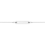 HEIR-ionaire® Engraved Silver Bar Chain Bracelet